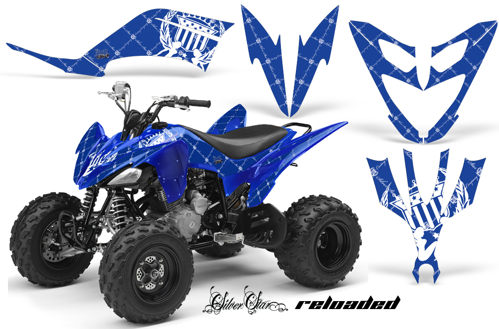 Yamaha Raptor 250 Graphics Reloaded WhiteBlueBG